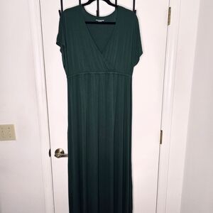 Amazon Essentials Dark Green Maxi Dress XL
